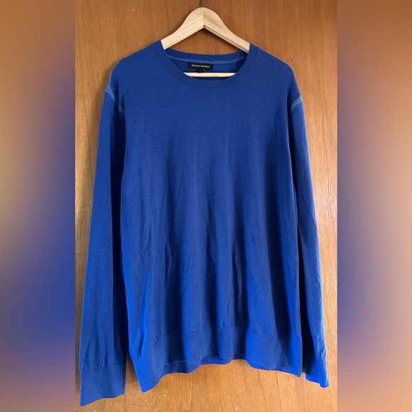 Banana Republic Men's Vibrant Blue Crewneck Sweater - Picture 1 of 2